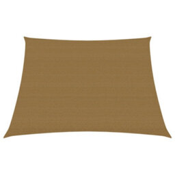 Berkfield Sunshade Sail 160 G/m2 Taupe 3/4X2 M Hdpe - thumbnail 1