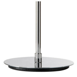 Luminosa Lighting Luminosa Manhattan Table Lamp 2 Light L1/sgu10, Polished Chrome With Black Patterned Shade - thumbnail 5