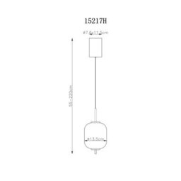 Luminosa Lighting Luminosa Ewald Globe Pendant Ceiling Light Brass-Coloured Opal Glass Shade Led 3000K - thumbnail 5