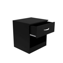 Matt Black Bedside Table Bedroom Furniture - thumbnail 4
