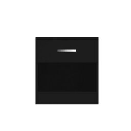Matt Black Bedside Table Bedroom Furniture - thumbnail 3