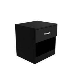 Matt Black Bedside Table Bedroom Furniture
