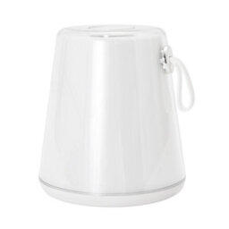 Happy Homewares Compact Modern White Led Colour Changing Rechargeable Touch Table Lamp - thumbnail 1