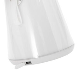 Happy Homewares Compact Modern White Led Colour Changing Rechargeable Touch Table Lamp - thumbnail 3