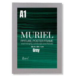 Grey Picture Frame Photo Frame Perspex Sheet For Wall Or Table, Landscape Portrait Orientation A1 (59.4 X 84.1 Cm) - thumbnail 1