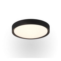 Luminosa Lighting Luminosa Clarimo Modern Bathroom Ceiling Light Black Matt 3000K Ip44