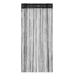 Neel Blue String Curtains Glitter Fringe Panel Fly Screen Doorway Tassel Curatin, 200Cm X 90Cm - Black - thumbnail 3