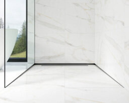 Ilcom Sloped Right Floor Shower Profile Lsp 12mm X 1200mm  Black Polished Stainless Steel - thumbnail 3