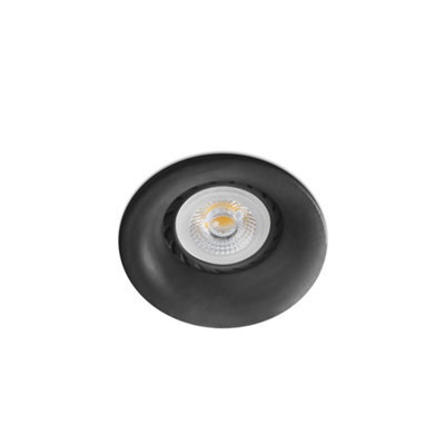 Luminosa Lighting Luminosa Neon Black Recessed Downlight Round 1X Gu10 - image 1