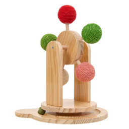 Thehotsale Cat Scratching Toy With Rotating Sisal Balls And Catnip Balls 28 Cm W X 25 Cm D X 36 Cm H - thumbnail 3