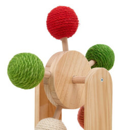 Thehotsale Cat Scratching Toy With Rotating Sisal Balls And Catnip Balls 28 Cm W X 25 Cm D X 36 Cm H - thumbnail 4