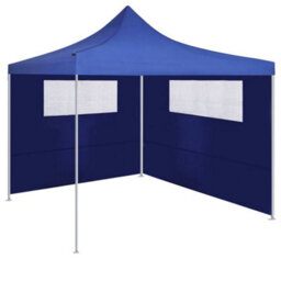 Walplus Gazebo Sidewalls With Windows 2 Pcs Blue - thumbnail 3
