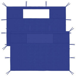 Walplus Gazebo Sidewalls With Windows 2 Pcs Blue