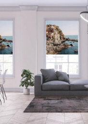 Lister Cartwright Riomaggiore Italy Sea Blackout Roller Blinds Windows Blind ( 90 Cm Width X 140 Cm Drop) - thumbnail 2