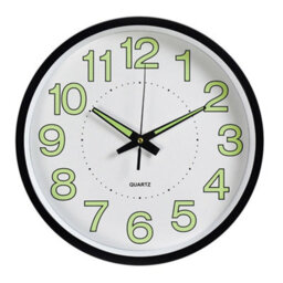 "12"" Luminous Wall Clock Silent Quartz Home Clock Illuminated Night Light Digital" - thumbnail 3