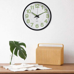 "12"" Luminous Wall Clock Silent Quartz Home Clock Illuminated Night Light Digital" - thumbnail 4
