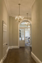 Luminosa Lighting Elstead Gianna Chandelier 4 Light Silver Finish, E14 - thumbnail 3