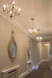 Luminosa Lighting Elstead Gianna Chandelier 4 Light Silver Finish, E14 - thumbnail 2