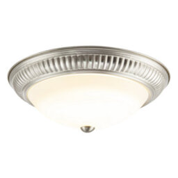 Happy Homewares Modern Led Ip44 Flush Ceiling Light In Satin Nickel With Sensor - thumbnail 2