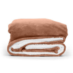 Ameha Camel Sherpa Fleece Throw Double 150X200Cm Fluffy Smooth Touch & Reversible Soft Thick & Warm Feel Blanket - thumbnail 9