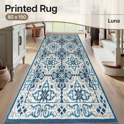 Ameha Modern Bedroom Mats Long Hallway Large Mat Indoor/outdoor 80X150 Cm Luna - image 1