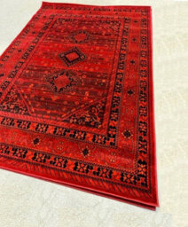 Abaseen 80 X 305 Cm Red Tribal Kardiz Rug - Classic Oriental Rug - Washable Area Rugs For Home And Office - thumbnail 1