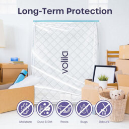 volila King Mattress Bag With Zipper - Waterproof Mattress Cover For Moving And Storage, Protects Against Dust & Pests - thumbnail 6