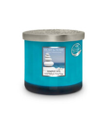 Heart and Home Heart & Home Simply Spa  Twin Wick Ellipse Soy Candle - 40 Hours Burn - thumbnail 3