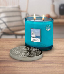 Heart and Home Heart & Home Simply Spa  Twin Wick Ellipse Soy Candle - 40 Hours Burn - thumbnail 2