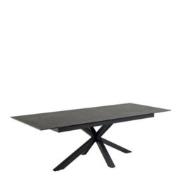 Furniture To Go Heaven Extendable Dining Table With Ceramic Black Top (L) 240Cm Seats Up To 6 - thumbnail 3