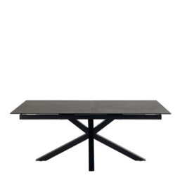 Furniture To Go Heaven Extendable Dining Table With Ceramic Black Top (L) 240Cm Seats Up To 6 - thumbnail 2