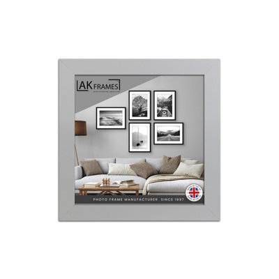 "AK Frames 16X16"" Silver Poster Frame - Modern Picture Frame For Wall Art, Prints And Photos - Durable And Stylish Display Frame" - image 1