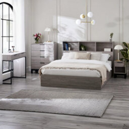 Oakham Premium Kora 2 Drawer Dressing Table Or Desk - Grey Oak - thumbnail 6