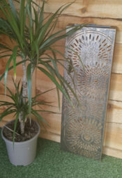 Lumineo Bronze Garden Wall Art Solar Light Panel Light Up Garden Wall Decoration 60Cm - thumbnail 7