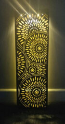 Lumineo Bronze Garden Wall Art Solar Light Panel Light Up Garden Wall Decoration 60Cm - thumbnail 5