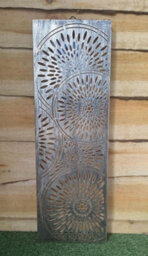 Lumineo Bronze Garden Wall Art Solar Light Panel Light Up Garden Wall Decoration 60Cm - thumbnail 4