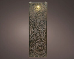 Lumineo Bronze Garden Wall Art Solar Light Panel Light Up Garden Wall Decoration 60Cm - thumbnail 2
