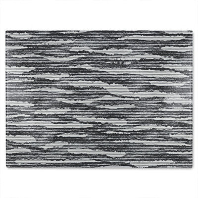 Benjamin Tate Design Grunged Stripes Glass Chopping Boarddesigner Style - image 1