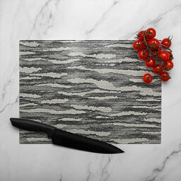 Benjamin Tate Design Grunged Stripes Glass Chopping Boarddesigner Style - thumbnail 3