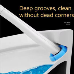 Bathroom Disposable Toilet Brush & Holder Set - Includes 24 Replacement Cleaning Heads - thumbnail 5