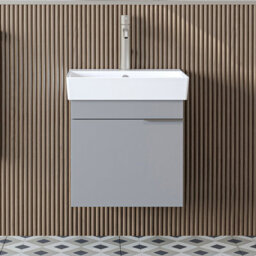 Roomart Likya Vanity Unit With Ceramic Washbasin, Ash Grey, 49 Cm - thumbnail 3