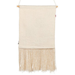 Beliani Fabric Wall Hanging Burewala Cotton 108 Cm Beige - thumbnail 4