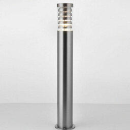 Outdoor Garden Bollard Light 80Cm Brushed Steel 9W Outside Path Lamp Post Ip44 - thumbnail 4