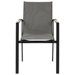 Beliani Garden Chair Busseto Metal Black - thumbnail 6