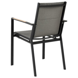 Beliani Garden Chair Busseto Metal Black - thumbnail 7