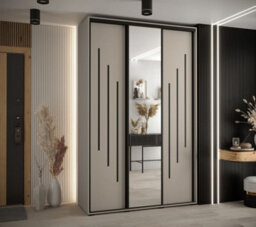 Arte Elegant Dakota Ix Sliding Door Wardrobe 1600mm - Stylish Storage With Mirrored Door, Hanging Rails, And Shelves H2350mm D600mm - thumbnail 2
