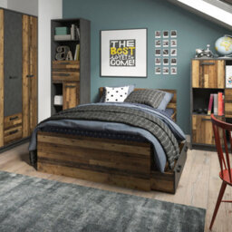 Furniture To Go Brooklyn Small Double Bed 120 Cm In Walnut - thumbnail 3
