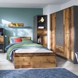 Furniture To Go Brooklyn Small Double Bed 120 Cm In Walnut - thumbnail 4