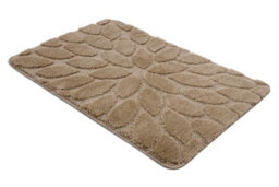 RugsX Bathroom Rug Supreme Stones, Non-Slip, Soft - Beige 50X80 Cm - thumbnail 2