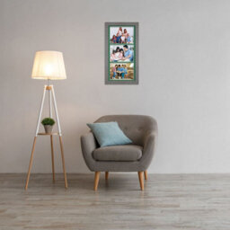 AK Frames 16X8 Marble Grey Modern Multi Photo Frame With Emerald Mount - Holds 3 Apertures (3X) 7X5 Photos - thumbnail 3